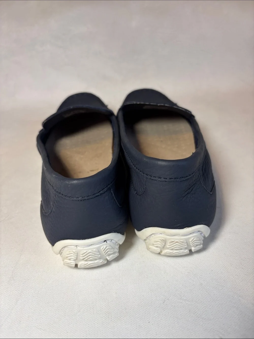 Clarks Ultimate Comfort Dameo Vine Navy Slip-On Loafers Moccasins, leather, 7.5